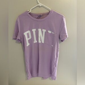 VS Pink Light Lavender T-Shirt With Pocket Small